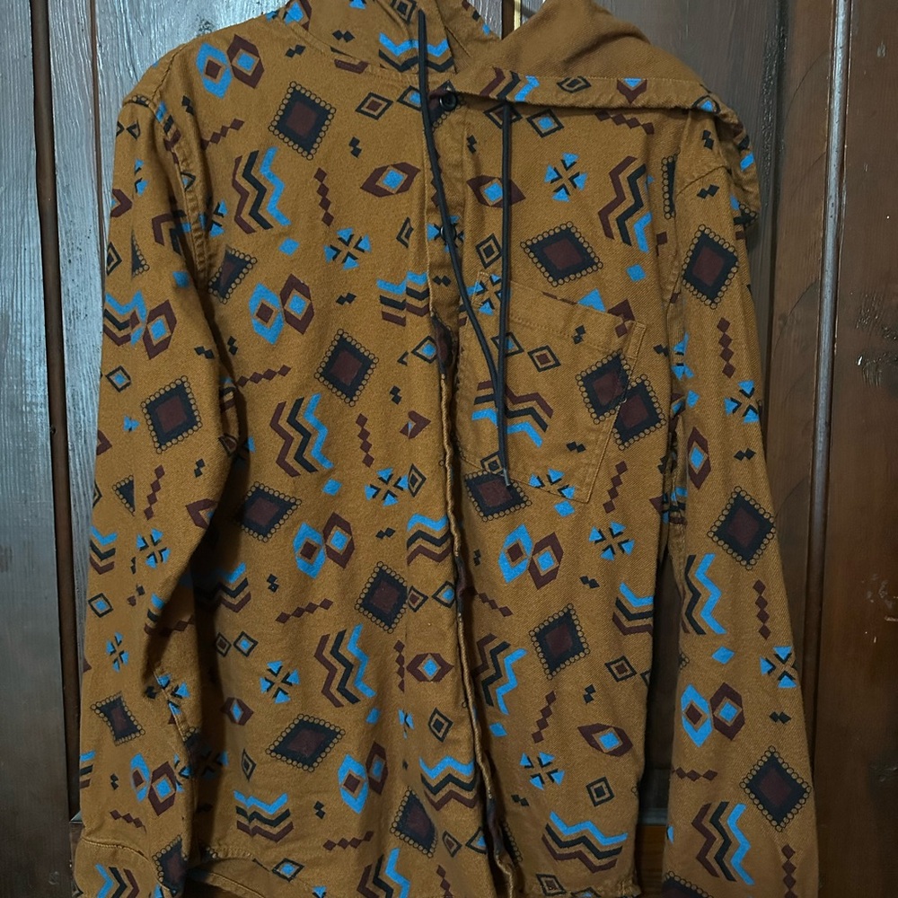 Geometric Patterned Hoodie